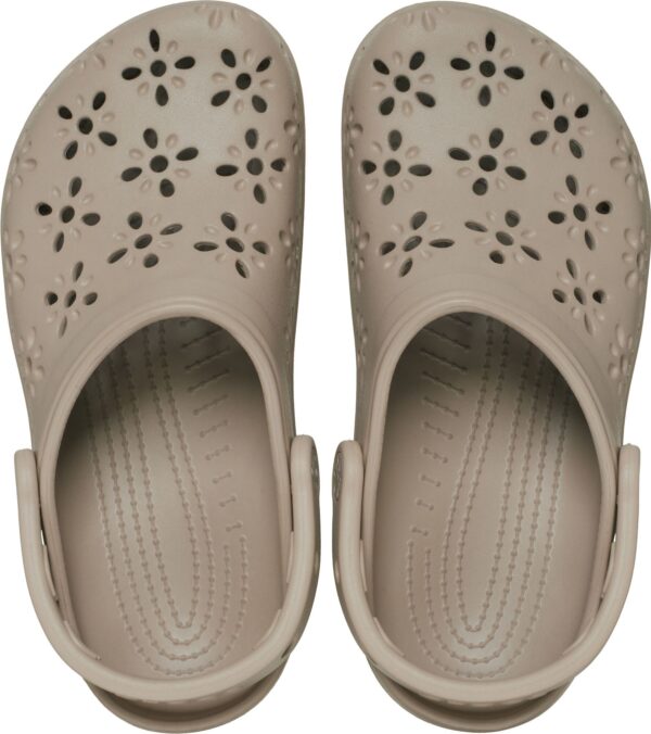 Crocs™ CLASSIC FLORAL CUT OUT CLOG Taupe