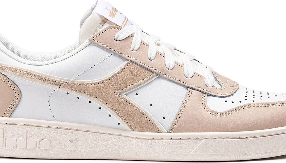 DIADORA Magic Basket Low Leather Wn White/Whisper Pink