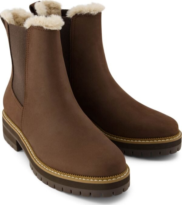 TOMS NUBUK/FAUX WOMEN'S BENNET BOOT 10021285 Dark Brown