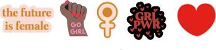 Crocs™ Crocs GIRL POWER PIN BACKER 5-PACK G0877700-MU Crocs GIRL POWER PIN BACKER 5-PACK G0877700-MU