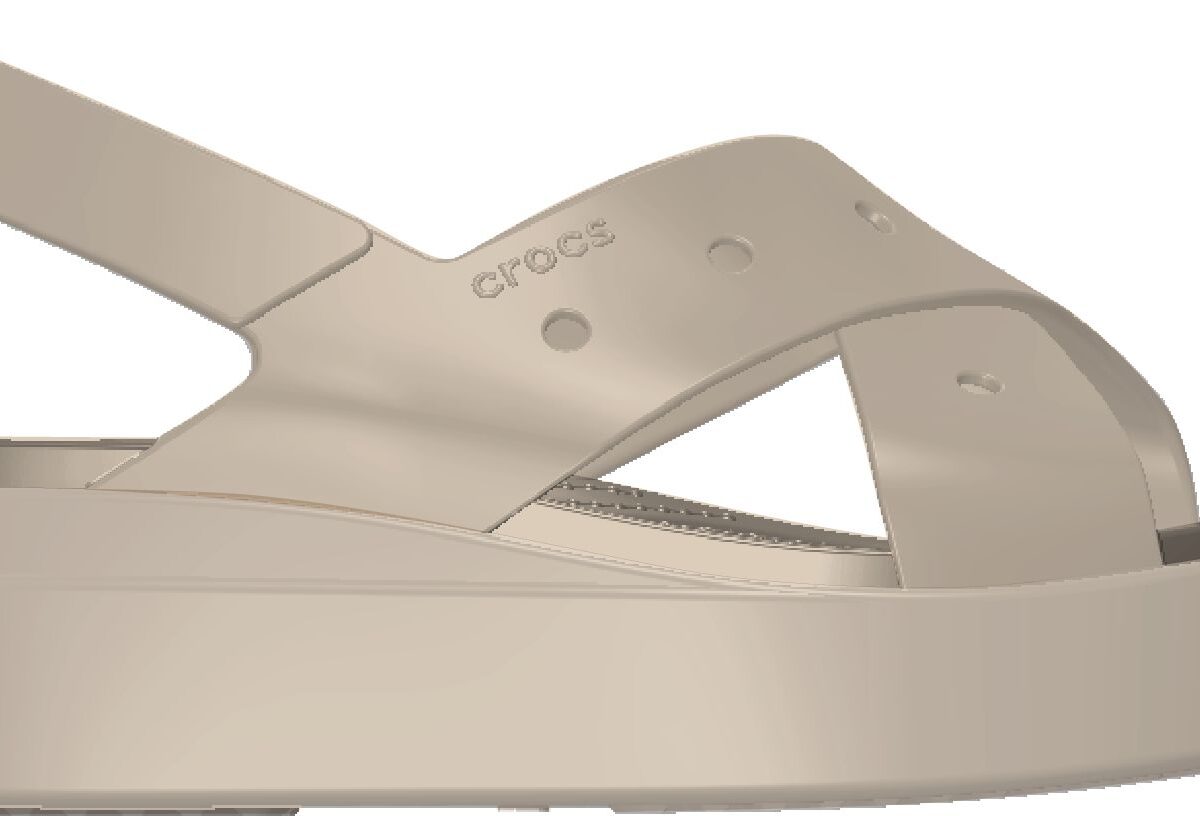 Crocs™ Brooklyn 4U Cross Strap Sandal Frappe
