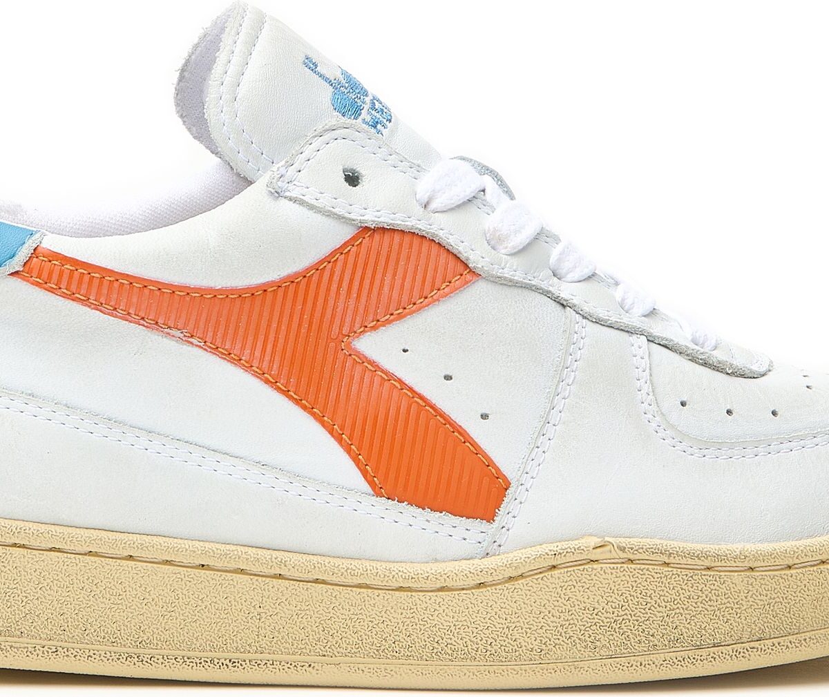 DIADORA Mi Basket Low Used White/Orange Peel