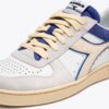 9622b3343ff8ad10a383de21f5d5b209 DIADORA Magic Basket Low Suede Leather White/Blue Eyes
