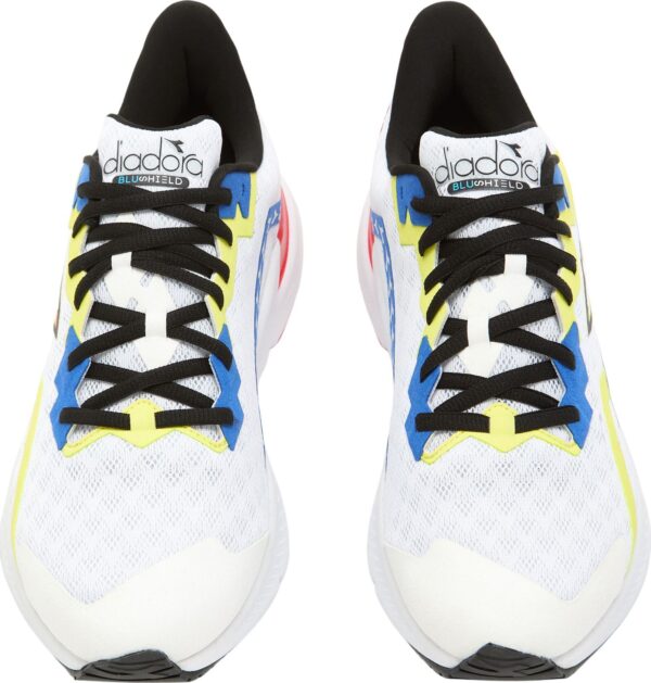 96858d705e0369aca92820dd21054972 DIADORA Mythos Blushield Volo 3 White/Black/Yellow Fluo