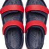 Crocs™ Crocband Cruiser Sandal Navy/Varsity Red