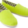 TOMS BRIGHT LIME HERITAGE CANVAS 10021937 Medium Green