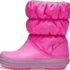 9c8a6dd9fbfe219da27751629f35dbdb Crocs™ Kids' Winter Puff Boot Electric Pink/Light Grey