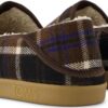 TOMS COZY PLAID MEN'S SLIPPER 10021275 Brown