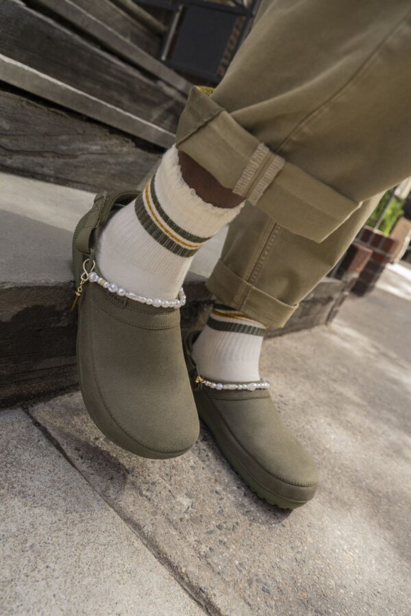 9d501719fb60ff3ad88e8df613c766fc Crocs™ Classic Crafted Vegan Suede Clog Army Green