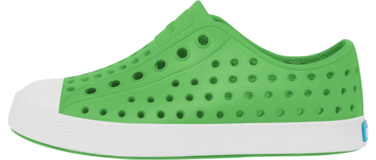 NATIVE Jefferson Junior GRASSHOPPER GREEN/ SHELL WHITE