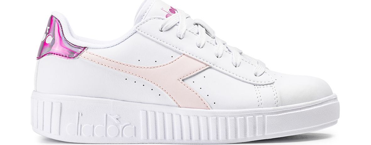 DIADORA Game Step Ps Kid's White/Robinia Violet