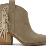 TOMS SUEDE/FRINGE WOMEN'S CONSTANCE BOOT Natural