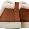 a179c0ee49f46b5ed0a8ca1d4ff5d2f9 TOMS Leather Faux Fur Women's Bryce Sneaker Brown Sugar