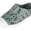NATIVE Jefferson Print Child Folk Green/Shell White/Onyx Lightning