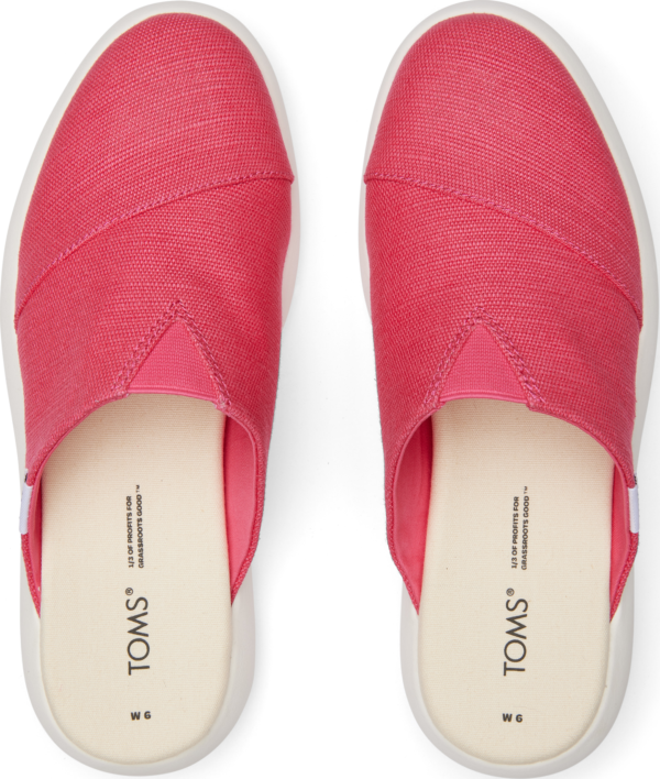 TOMS Heritage Canvas Women's Mallow Mule Sneaker Raspberry