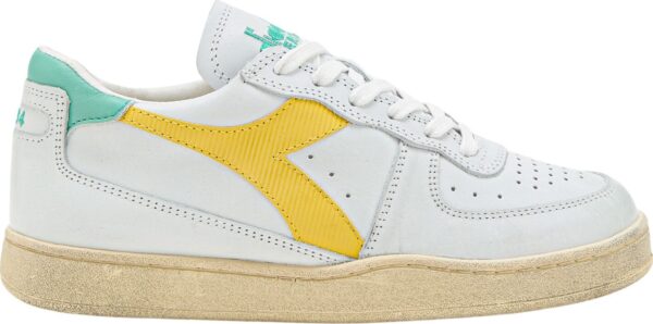 a1b661da5b9473e3c942539053e9c51e DIADORA Mi Basket Low Used White/Yellow Croms