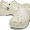 Crocs™ Classic Platform Glitter Clog W Chalk