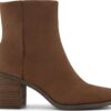 TOMS LEATHER WOMEN'S EVELYN BOOT 10021283 Dark Brown