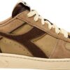 aa4845b3c9d3f243b05df794213707c3 DIADORA Magic Basket Low Suede Leather Beige Croissant