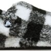 Crocs™ Classic Buff Check Cozzzy Slipper Black/White