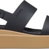 Crocs™ Brooklyn Low Wedge Womens Black/Cashew