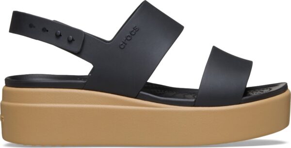 Crocs™ Brooklyn Low Wedge Womens Black/Cashew