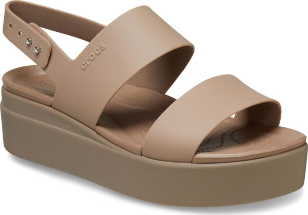 Crocs™ Brooklyn Low Wedge Womens Latte/Mushroom