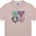 DIADORA JG.T-SHIRT SS SUPERGIRL Wild Rose (50207)
