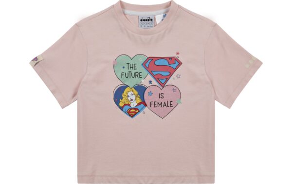 ae1283c797f27a70deeffd6ab30809ca DIADORA JG.T-SHIRT SS SUPERGIRL Wild Rose (50207)