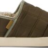 TOMS CANTEEN QUILTED WOVEN MEN'S SLIPPER 10021372 Olive
