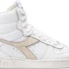 ae9b2a9c1607540ac88f126434bdb4d1 DIADORA Magic Basket Mid Leather Wn White/Lilac Marble