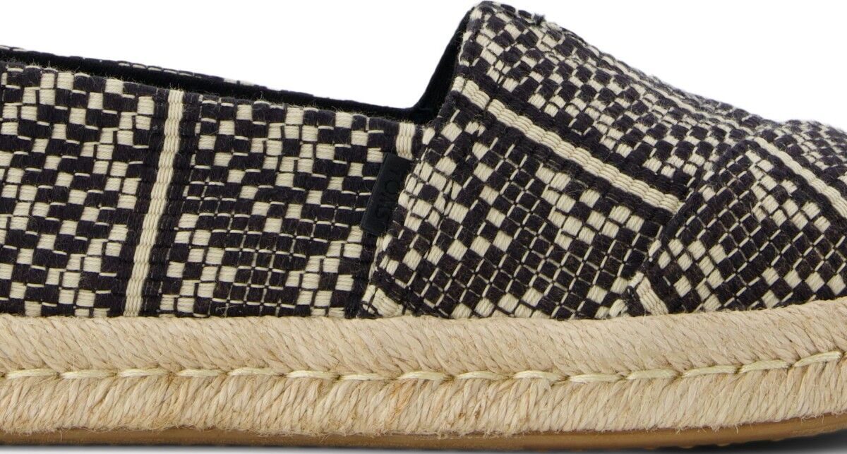aef51c66f0d002e0d55206dc34c10b53 TOMS DIAMOND GLOBAL WOVEN 10021886 Black
