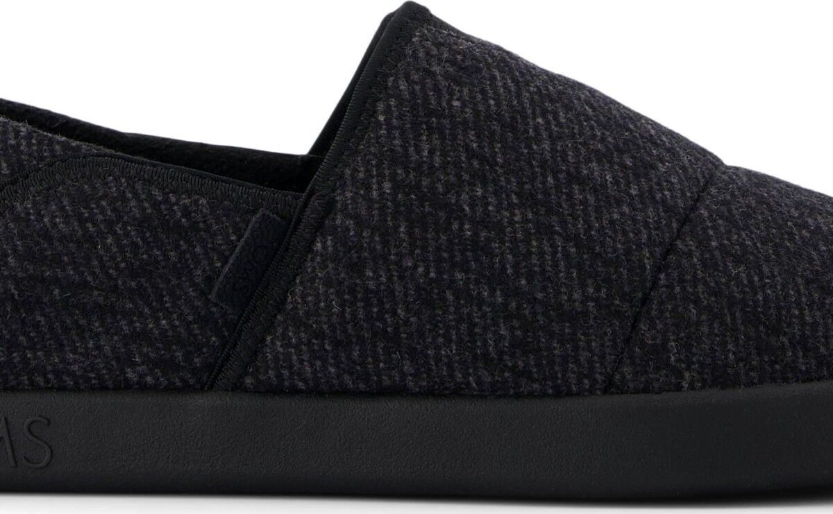 b0f59638d814df434bb7e8901d4b0833 TOMS COZY TWILL MEN'S SLIPPER 10021377 Black