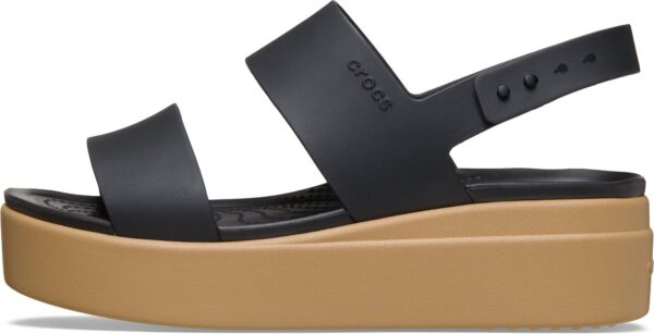 Crocs™ Brooklyn Low Wedge Womens Black/Cashew