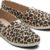 TOMS Classic Leopard Women's Slip-On Alpargata Beige