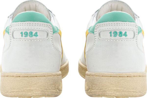 b2456740c4e62ea2c5d4b2aa13bb3c58 DIADORA Mi Basket Low Used White/Yellow Croms