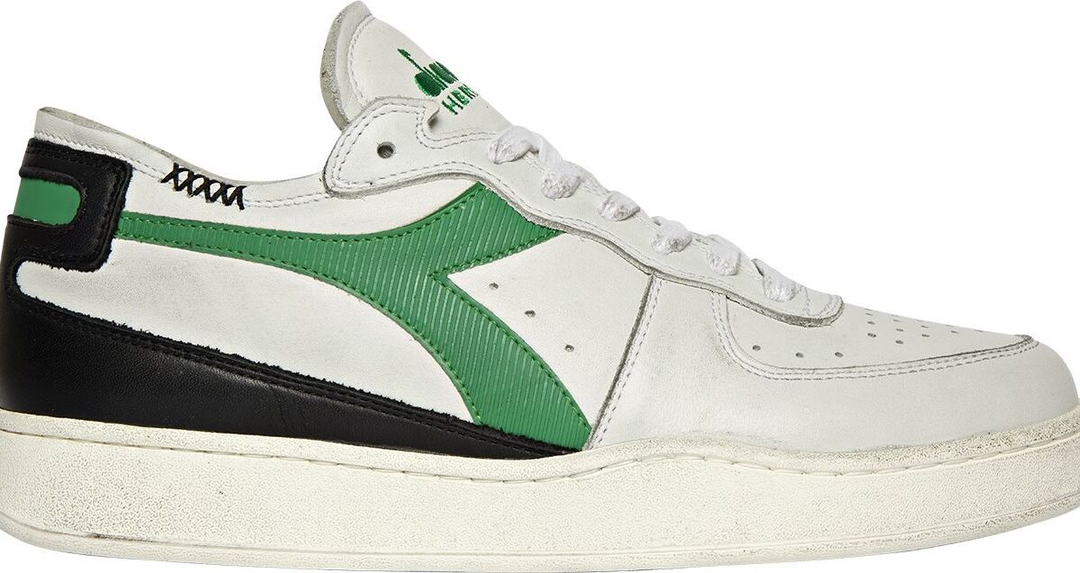 DIADORA Mi Basket Row Cut White/Jelly Bean/Black