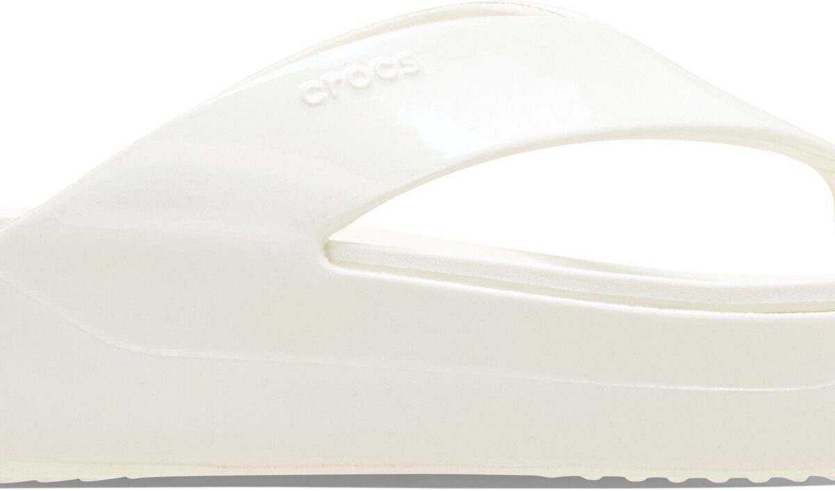 Crocs™ GETAWAY PLATFORM PATENT FLIP Chalk