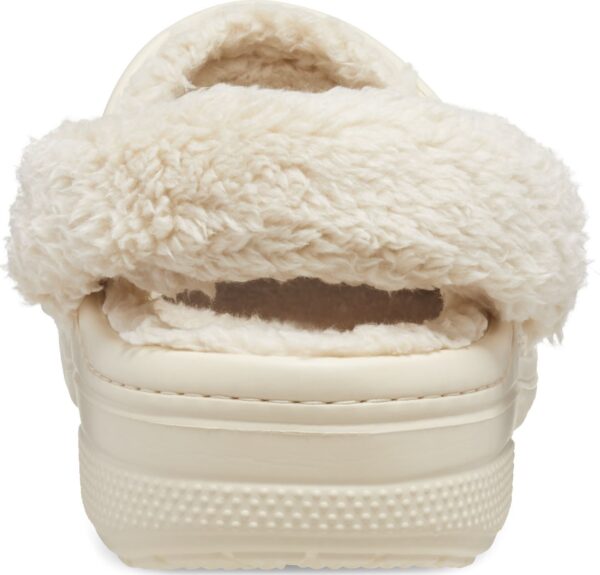 Crocs™ Baya Lined Fuzz Strap Clog Winter White