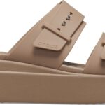 b40057e184fdb071eb1b91f05058d650 Crocs™ Brooklyn Sandal Low Wedge Women's Latte