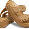 Crocs™ Brooklyn Sandal Low Wedge Women's Umber