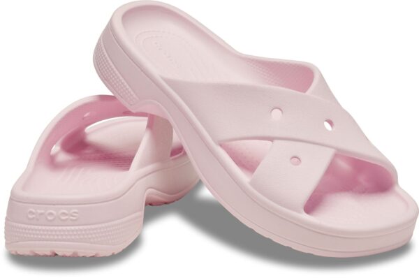 b5191460edff7153aa47047c01c15604 Crocs™ WOMENS CROSS STRAP Pink Milk