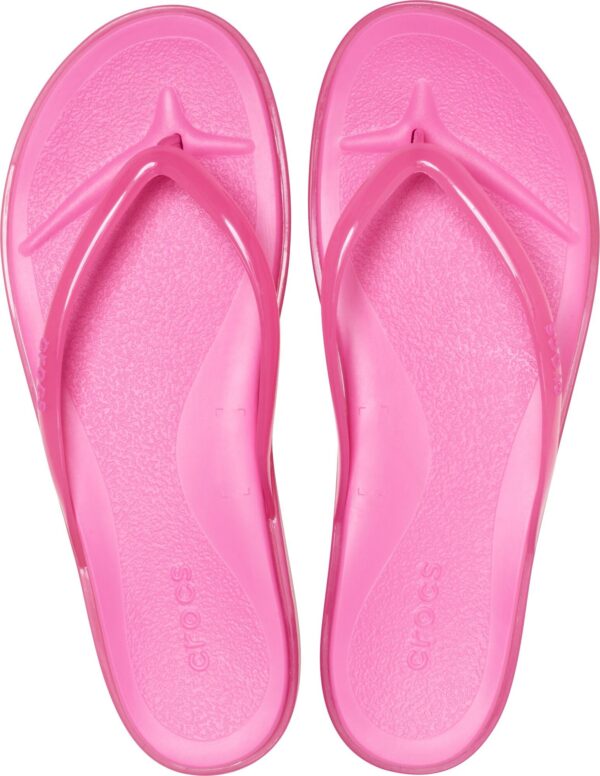 b6c094d135f2f14c04bada7fc8a3cdd7 Crocs™ Miami Jelly Round Toe Flip Women's Pink Lemonade Jelly