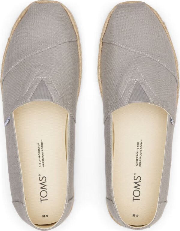 TOMS Recycled Cotton Men Alpargata Rope Grey