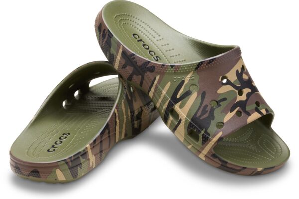 bb3788cf1489bd29c278ee428b8e8e58 Crocs™ Saturday Camouflage Slide Men's Army Green/Multi