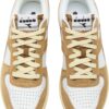 bb5cb6433f853384b027c7fc773ebf90 DIADORA Magic Basket Low Suede Leather White/Brown Dijon