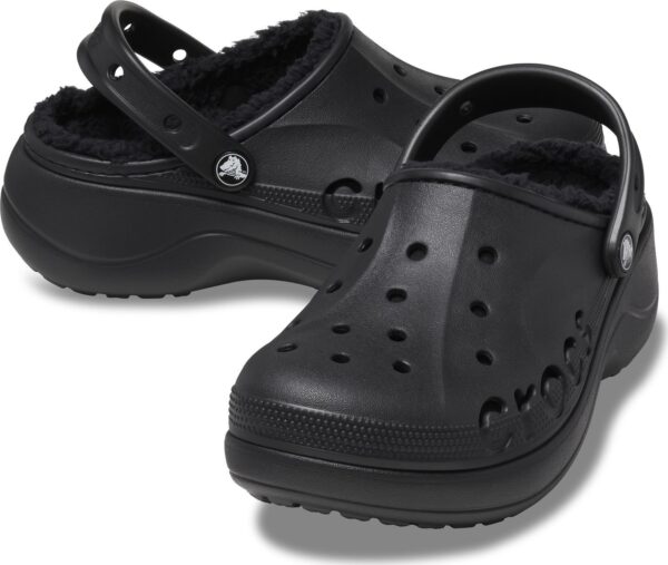 Crocs™ Baya Platform Lined Clog Black