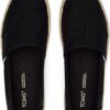 TOMS Recycled Cotton Women Alpargata Rope Black