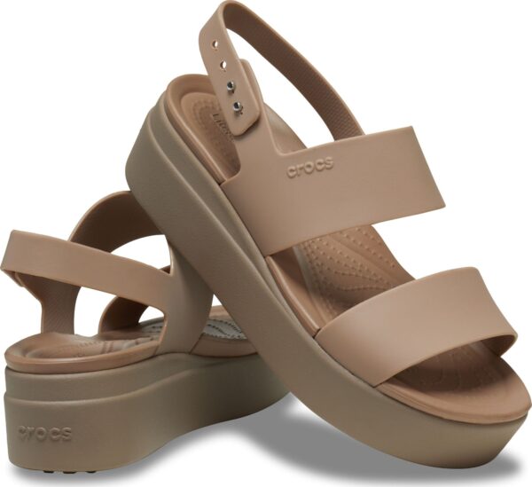 Crocs™ Brooklyn Low Wedge Womens Latte/Mushroom