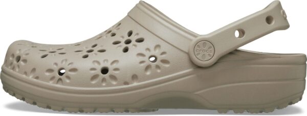 Crocs™ CLASSIC FLORAL CUT OUT CLOG Taupe